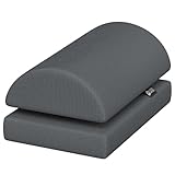 5 STARS UNITED Adjustable Leg Positioner Pillow – Memory Foam Cushion, Dark Grey
