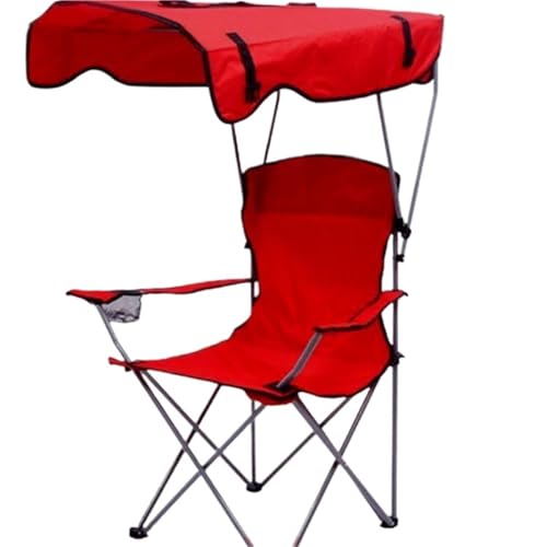 Chaise de plage pliante avec auvent contre les coups de soleil camping - 2