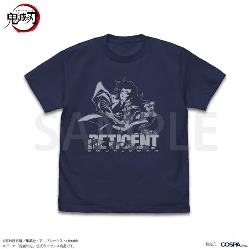 【公式】コスパ アニメ「鬼滅の刃」 冨岡義勇 水の呼吸 Tシャツ INDIGO XLサイズ