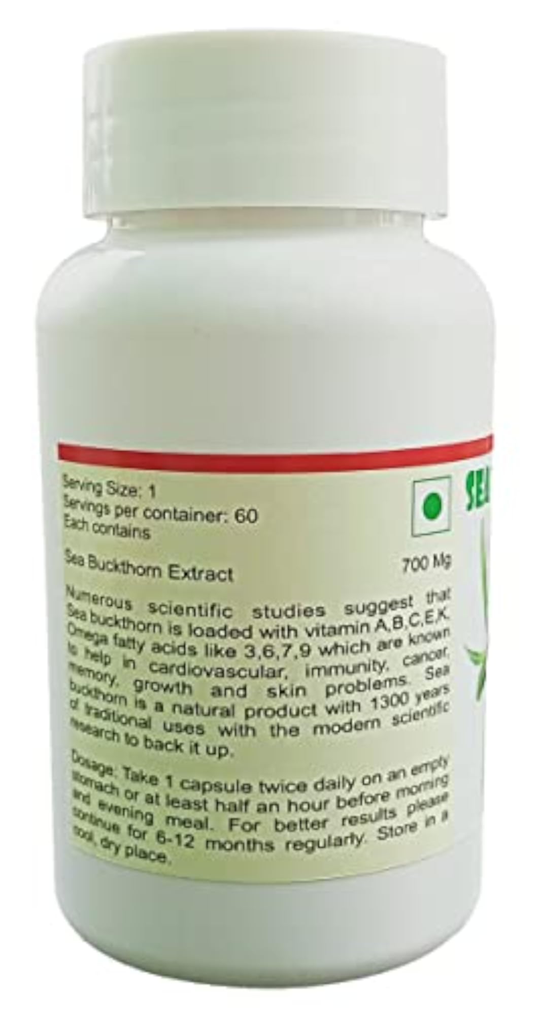 SEA BUCKTHORN PLUS CAPSULES - 60 CAPSULES
