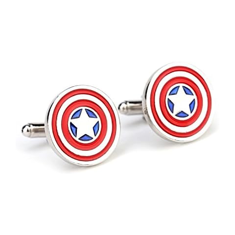 Captain America Shield Logo Manschettenknöpfe Cover