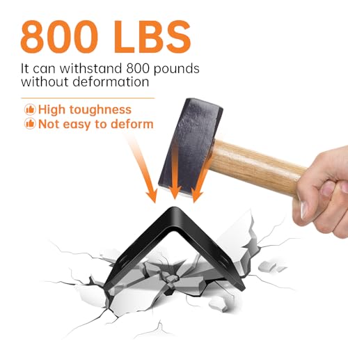 image for MOZCORN 4 Pack 90-Degree Corner Brace, 2x2x4in Heavy Duty L Brackets, 