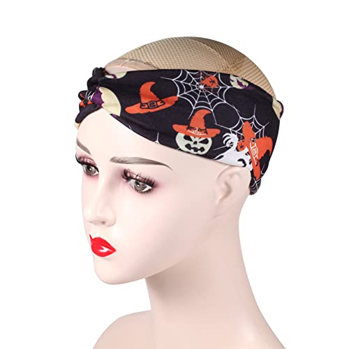 5Pcs Halloween Headbands Pumpkin Skeleton Suger Ghost Star Moon Hairbands Halloween Costume Cosplay Party Hair Accessories #TOP3