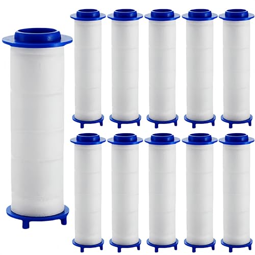 10Pcs Shower Head Filter Drivese 2.75 Inch Ion Shower Dropse Head Filter PP Cotton Replacement Cartridge Water Filter Core Cotton For Handheld Showerheads.