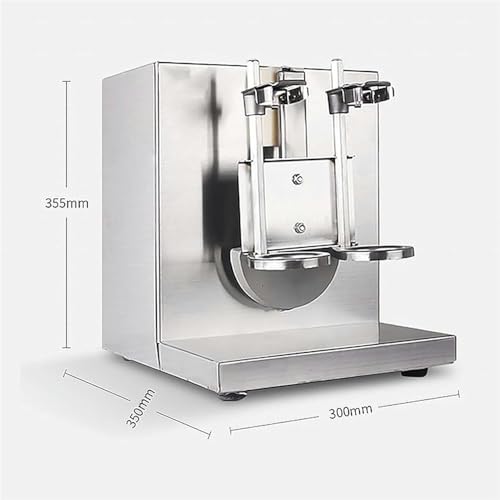 Commercial milk tea shaking machine in use