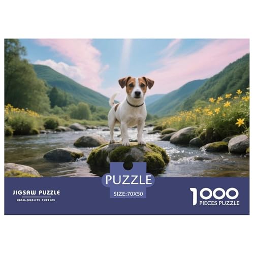 🌸Buon regalo: il pet dog puzzle finito misura 70x50cm/1000pcs una volta completato. I migliori regali per ragazzi e ragazze dai 14 anni in su per compleanni o festività (Natale, Halloween, Ringraziamento, ecc.)