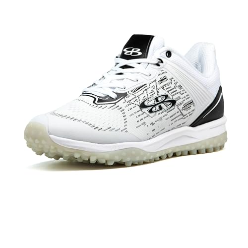 Top 10 Best Baseball Coaching Shoes for Ultimate Comfort 14 Boombah Viper Pureknit Men's Turf - Status - White/Black - Size 10