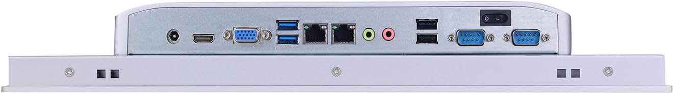 17" TFT LED Industrial Panel PC, High Temperature 5-Wire Resistive Touch Screen, I7 8560U 8565U, PW27, VGA, HDMI, 2 x LAN, 2 x COM, 0 RAM, 0 Storage, Barebone No System
