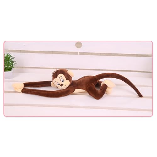 Fogukier 65cm Plüschtier AFFE Süßer Langarmiger AFFE Hängende Stofftier, Kindersicheres Kuscheltier Äffchen, Hanging Monkey Plüsch Spielzeug Für Kinder Mädchen Und Junge-n