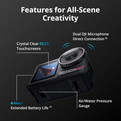 Image of DJI Osmo Action 5 Pro Waterproof Action Camera Bundle, 1 /1.3 inch Sensor