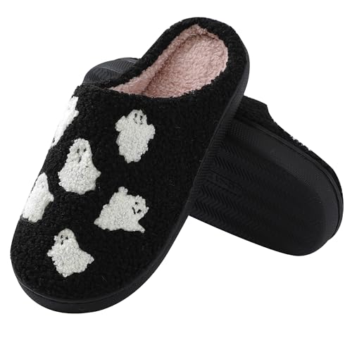Image of Comfy Elastic Slippers for Women Men,Memory Foam Soft Plush House Slippers