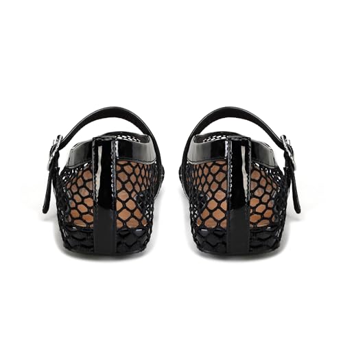 DOEYG Black Ballet Flats Shoes for Women Mary Jane Flats Round Toe Buckle Strap Dressy Comfortable Casual Ballerina Shoes by DOEYG - Used condition - Image 5