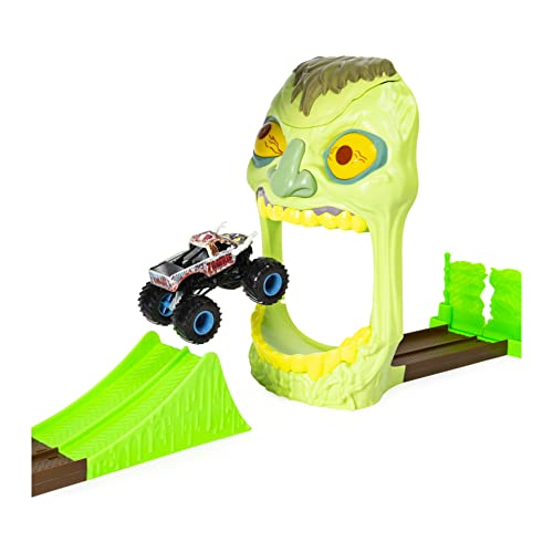 Monster Jam, Official Zombie Madness Playset Featuring Exclusive 1:64 Scale Die-Cast Zombie Monster Truck #TOP5