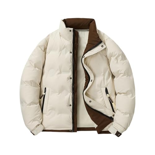 Doudoune d'hiver col montant homme veste chaude matelassée blouson épais