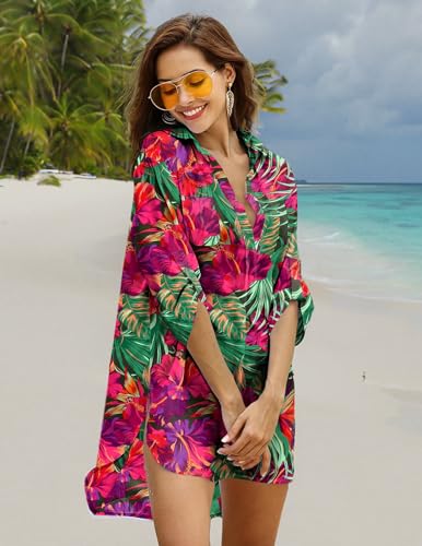 Image of Ekouaer Swimsuit Coverup for Women Bathing Suit Cover Up 2026 Summer Beach Vacation Outfits
