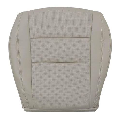 Priprilod Tan Perforated Leather Driver Side Bottom Replacement Seat Cover Compatible with Jeep Grand Cherokee 2011 20122 2013 2014 2015 2016