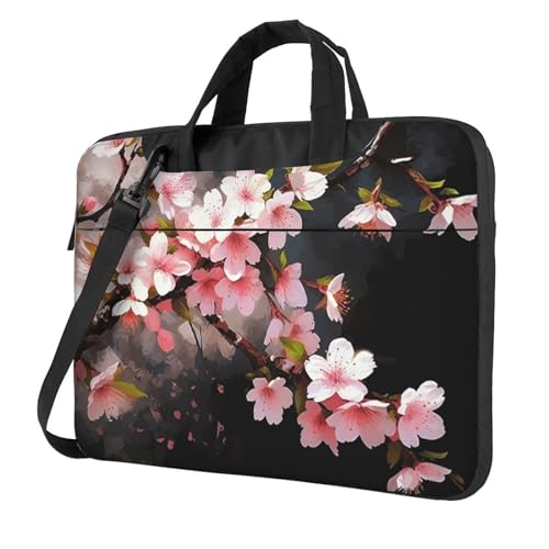 Sacoche ordinateur fleurs de cerisier : élégance printanière au bureau et à la fac