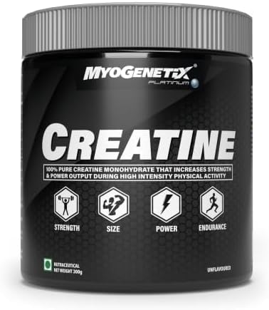 - Creatine Monohydrate – Pure Micronized Creatine Powder for Fast Absorption | Boosts Strength, Power, Muscle Growth & Recovery | 100 Servings Lab-Tested, No Fillers, Zero Sugar | 300g