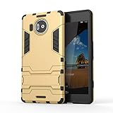 Microsoft Lumia 950 XL Case, Cocomii Iron Man Armor NEW [Heavy Duty] Premium Tactical Grip Kickstand Shockproof Hard Bumper Shell [Military Defender] Full Body Dual Layer Rugged Cover Nokia (Gold)