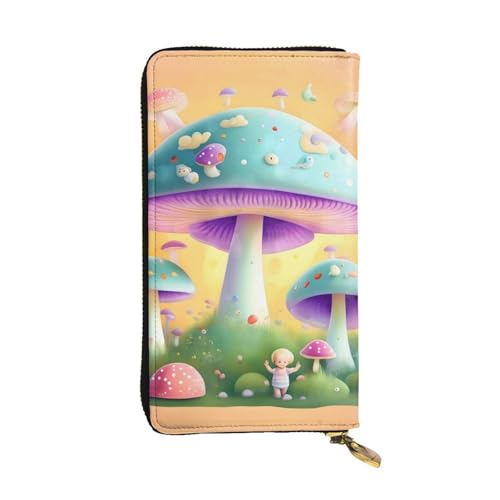 Portefeuille long cuir champignon pour vos sorties citadines et moments shopping