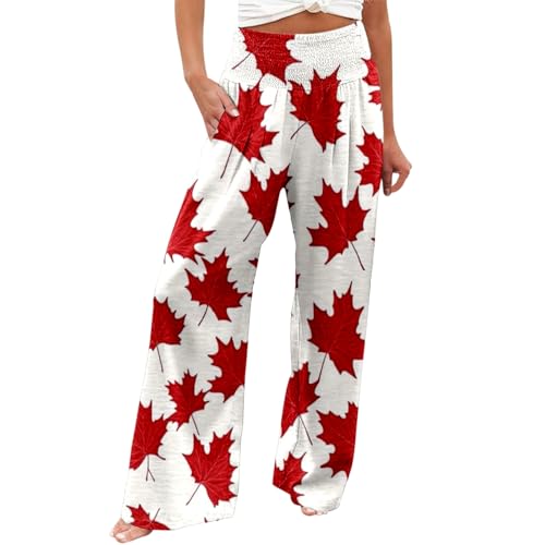 Pantalon de loisirs femme imprimé floral coupe ample fluide