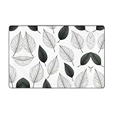 WZYWHJ Tapis photo contour feuille 91,4 x 61 cm Matériau : tissu flanelle, couche intermédiaire en coton extensible haute densité, absorbant l'eau, doux au toucher, peluche fine, pas de boulochage, pas de décoloration, la couche intermédiaire est en mousse à mémoire de forme haute densité, soulage efficacement la pression des pas