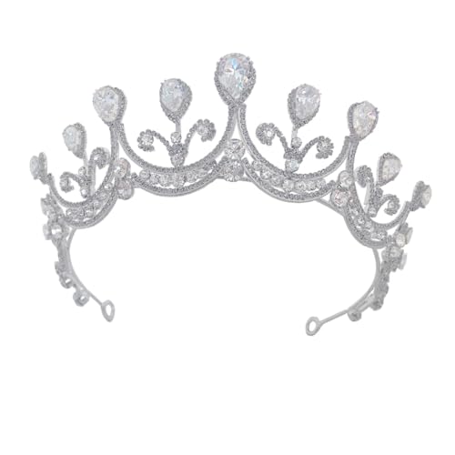 Coiffe de mariée en cristal et zircon LIFKOME accessoire cheveux argenté haut de gamme