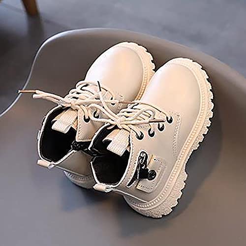 Autumn Winter New Boys Girls British Single Boot Boys Kids Side Zipper Fashion Short Lightweight Snow Boots Toddler3