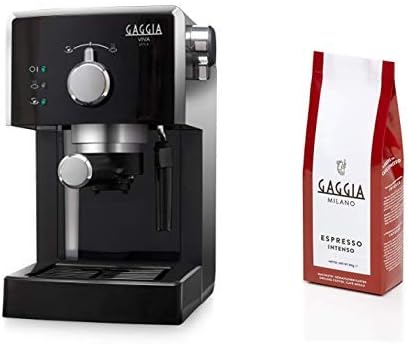 Gaggia Viva Style Macchina Caffè, 950 W, Plastica + Caffè Macinato Espresso Intenso, 250 gr Gaggia Viva Style Macchina Caffè, 950 W, Plastica + Caffè Macinato Espresso Intenso, 250 gr