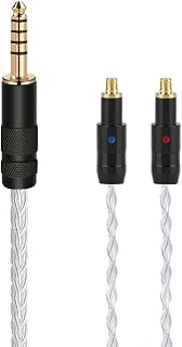 waveman 4.4mm balanced repalcement cable For Shure Srh1840 Srh1540 Srh1440 7N Silver Plated Copper Upgraded Cable 1.2m(3.9Feet) (4.4mm Balanced 5 Pole)