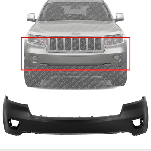 AUTOS PARTS PLUS Front Bumper Upper Cover Primed Direct Replacement Compatible With 2011-2013 Jeep Grand Cherokee CH1000979 68078268AB
