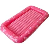 AVENLI Luftmatratze Luftbett Kinderbett rosa für 1 Kind 152x89x17,5cm aufblasbare Matratze Gästebett weiche Liegefläche mit beflockter Oberfläche Reise-Bett für Camping & Zuhause