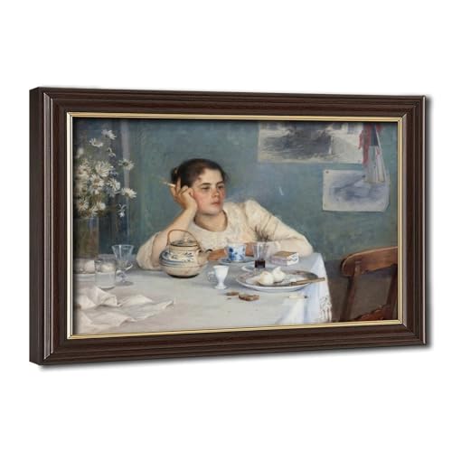 Toile After Breakfast 1890 habiller mur vide salon cadre 20cm