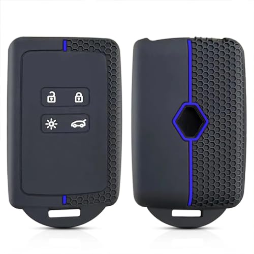 Juttzzei Coque de clé de Voiture pour Re-Nault Clio Megane Koleos Kadjar Kangoo Twingo Talisman Captur Espace Dacia Duster Coque de clé de Voiture, Etui...