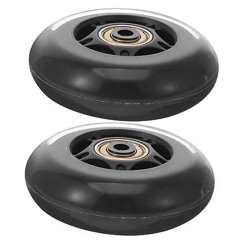 TEHAUX Replaceable Skate Wheels 2 Pack Outdoor Skate Wheels Pu Material for Use