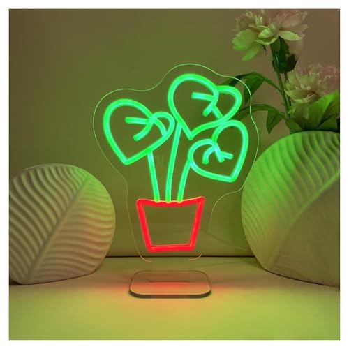 Enseigne lumineuse en forme de feuille : le cadeau déco parfait pour le salon