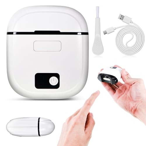 tlidfgeo Elektrische Nagelfeile,Nagelfeile Elektrisch,3 in 1 Automatisch Schneidend und Schleifend + Aufbewahrung von Nagelresten,Elektrischer Nagelknipser mit Licht, für Baby Senioren Erwachsene