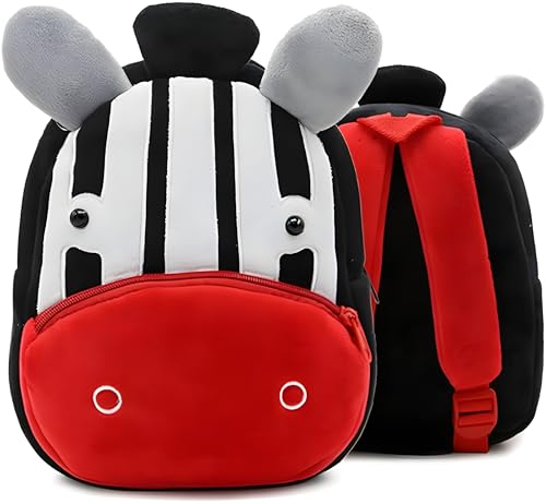 Image of Delicado Cute Small Toddler Kids Preschool Backpack Plush Cartoon Mini Children Bag for Baby Boy /Girl Age 2-5 Years