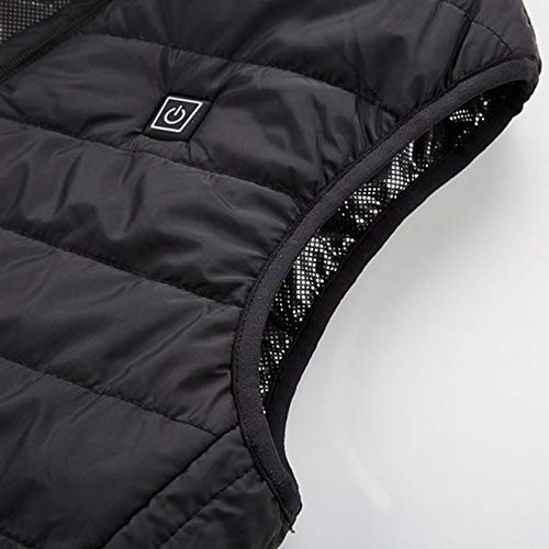 TOPmountain Colete aquecido à prova d'água com aquecimento elétrico USB, roupas aquecidas leves, la