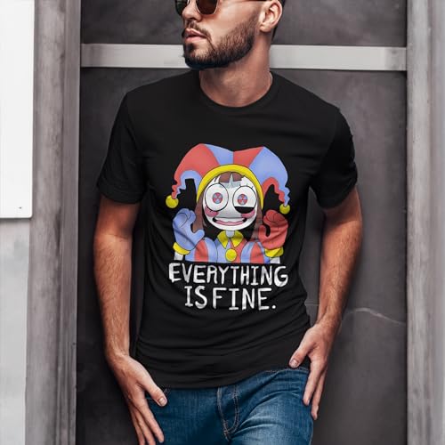 T-Shirt Digital Girl Circus Boy Pomni Sleeve Everything Gift for Men is Family Fine Women Unisex Friend Multicoloured4