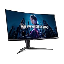 Acer Predator X34 X5 Gaming Monitor 34 Inch (86 cm Screen) UWQHD, QD-OLED, 240Hz, 0.01ms (PRT)/0.03ms (GTG), DP 1.4, 2xHDMI 2.1, Type-C 90W, USB HUB, Curved, Height-Adjustable, FreeSync Premium Pro