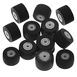 Cabilock 12 Stück Andruckrollen aus Kunststoff für Kassettenabspielgerät Verschleißfest und Robust Ersatzteil für Audio Radio Recorder Passend für Persönliche Stereoanlagen