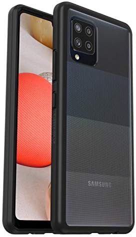 OtterBox Sleek Series Case for Samsung Galaxy A42 5G, Shockproof, Drop proof, Ultra-Slim, Protective Thin Case, Tested to Military Standard, Clear/Red, No Retail Packaging