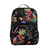 Mochila Farm Me Leva Voo Descoladinha Cor Preta Estampada
