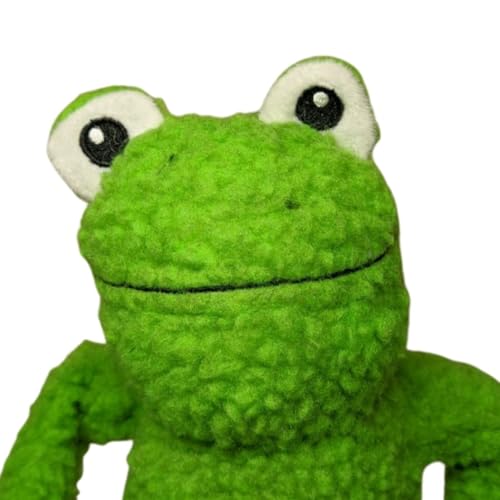 Brinquedo de Pelucia Sapo Bichinho Mordedor Interativo para Cães Pet com Apito Som