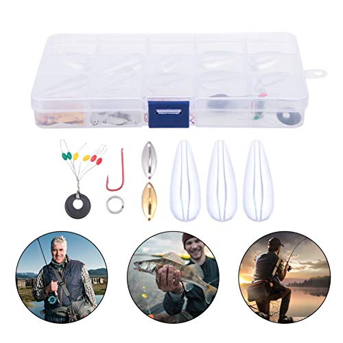 BESPORTBLE 1 conjunto de acessórios de pesca kit portátil de iscas de pesca com caixa de equipamento