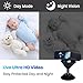 IVVHVVI 2K Ultra HD Mini Hidden Camera – Wireless WiFi Spy Camera, Nanny Cam for Home, Night Vision, Motion Detection, App Control, Cloud Storage, Perfect for Baby, Pet & Home Security