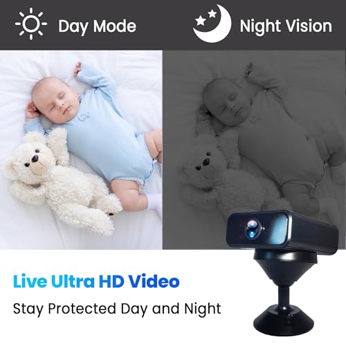 IVVHVVI Only 0.6 inch Hidden Camera, 2026 Upgraded 4K Spy Camera, Mini Camera with Real-Time Recording, AI Motion Detection, Support Cloud & TF Storage, Night Vision, Indoor Cameras for Home Security by IVVHVVI - Used condition - Image 2
