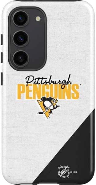 Skinit Pro Phone Case Compatible with Galaxy S23 - Officially Licensed NHL Pittsburgh Penguins Lineup Design