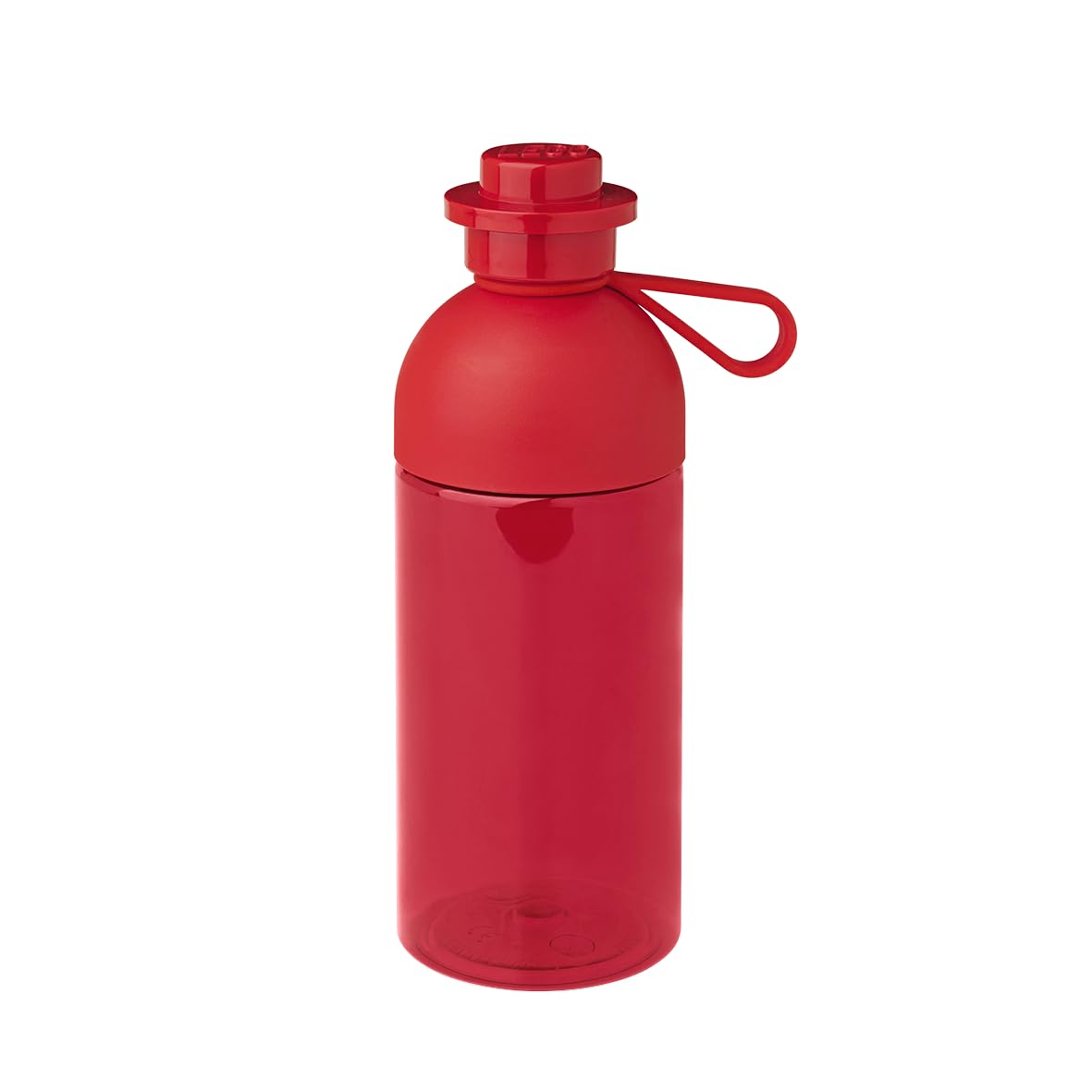 LEGO Hydration Bottle, Kids Drinks Bottle, 500ml Transparent Red, Water Bottle, Drinking Bottle for Toddlers, Dishwasher Safe, Reusable Sports Bottle
